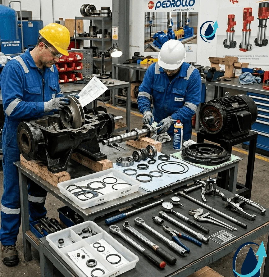 Mantenimiento de bombas de agua